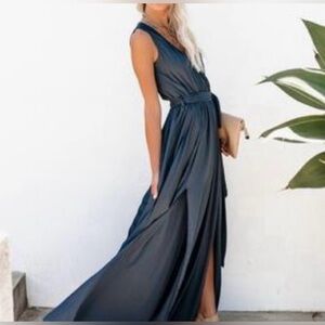 Vici Navy Blue Maxi Dress